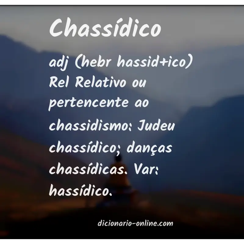 Significado de chassídico