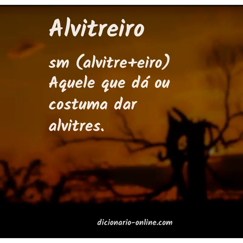 Significado de alvitreiro