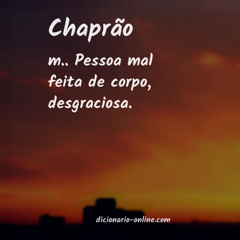 Significado de chaprão