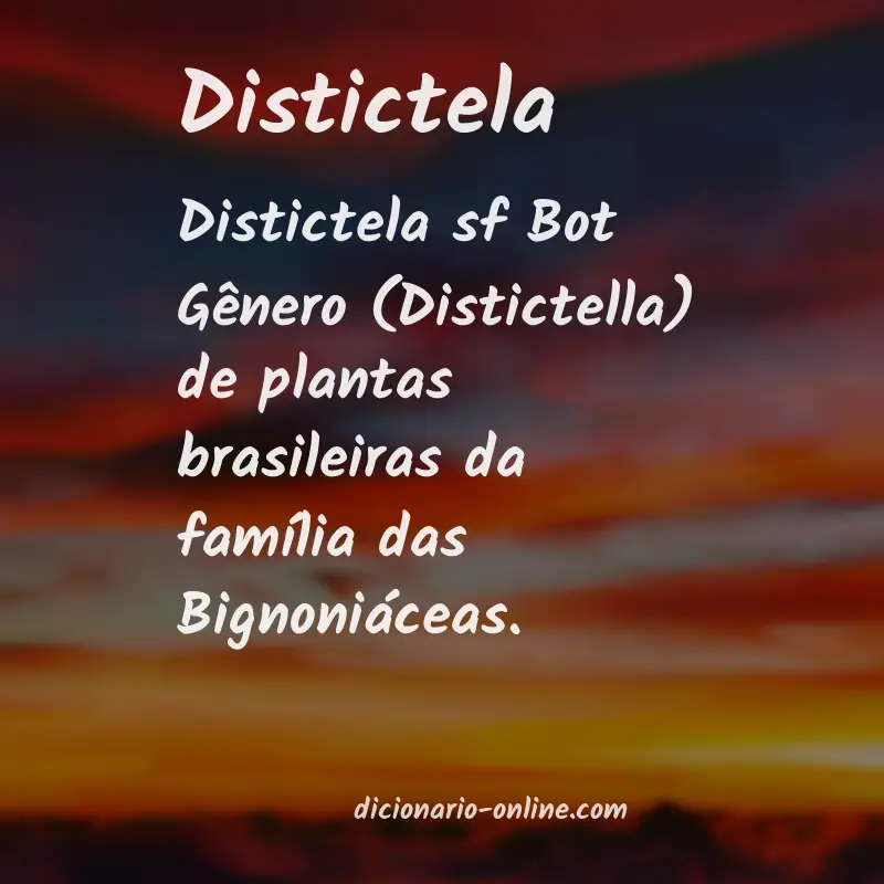 Significado de distictela