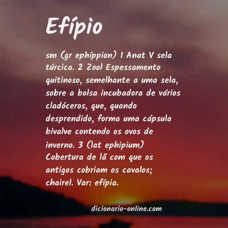 Significado de efípio