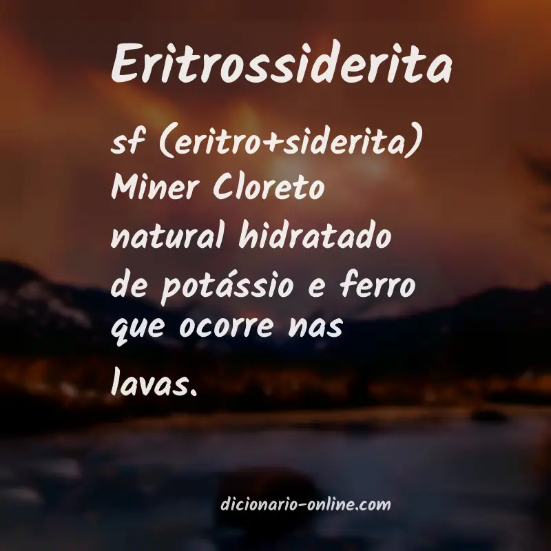 Significado de eritrossiderita