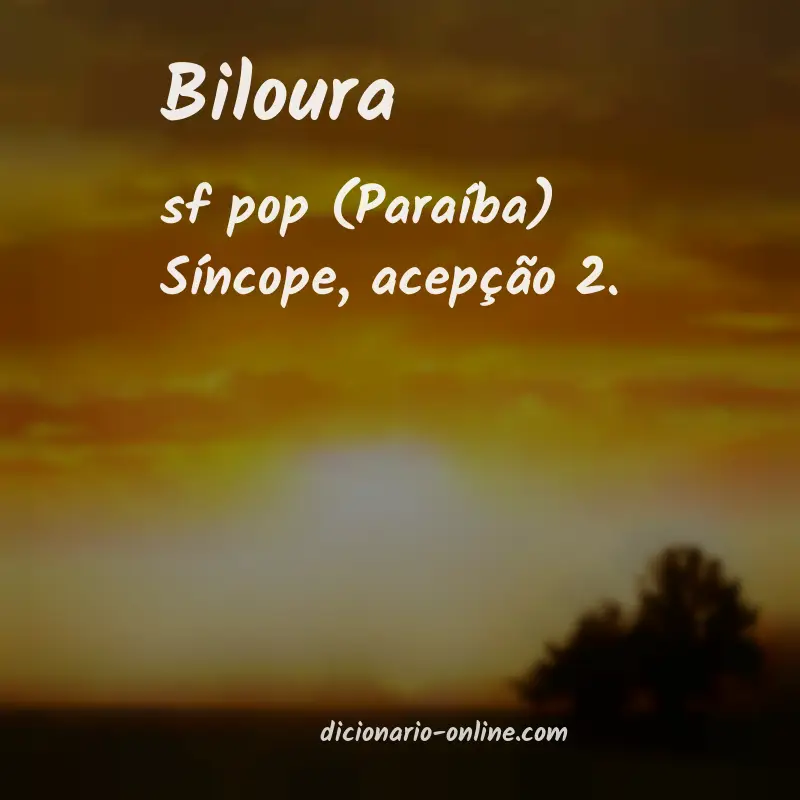 Significado de biloura