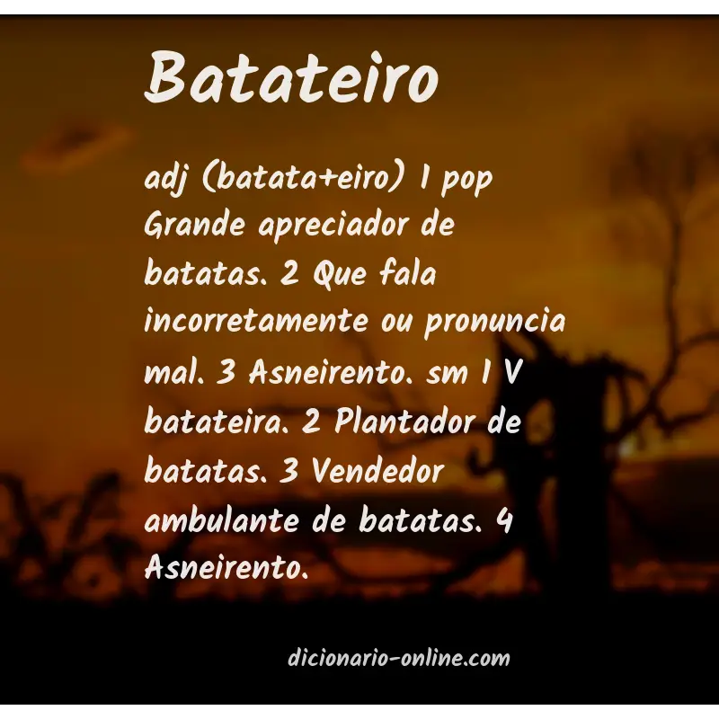 Significado de batateiro
