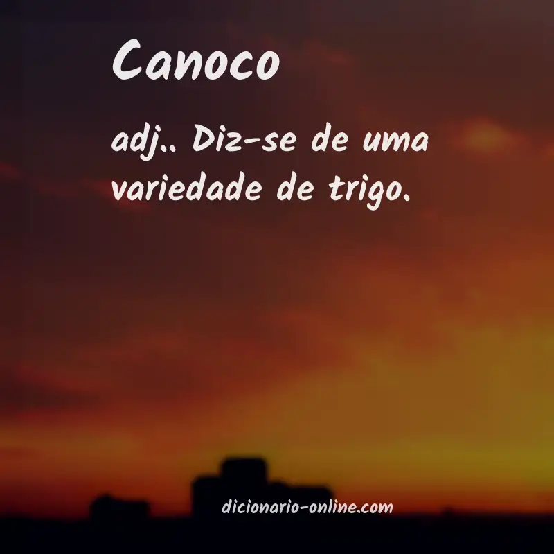 Significado de canoco
