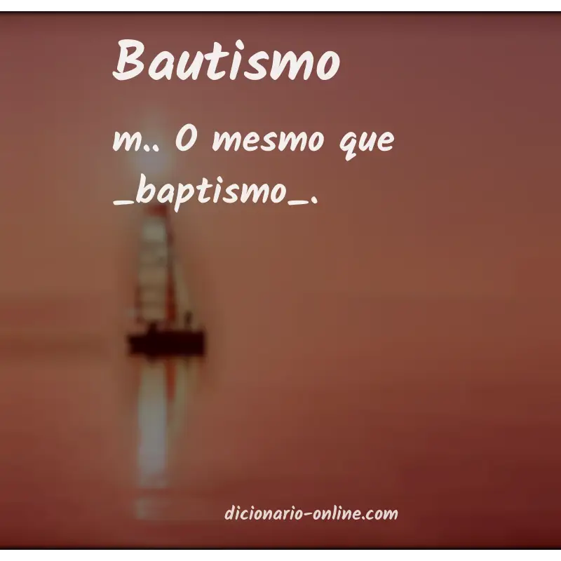 Significado de bautismo