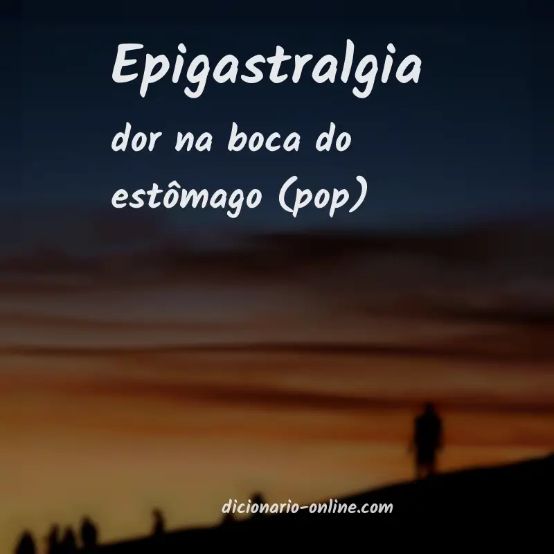 Significado de epigastralgia