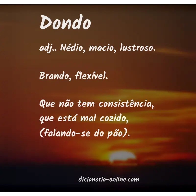 Significado de dondo