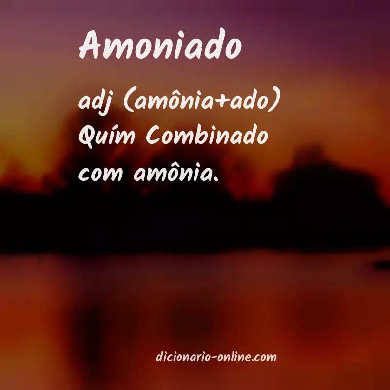 Significado de amoniado