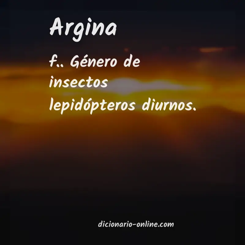 Significado de argina