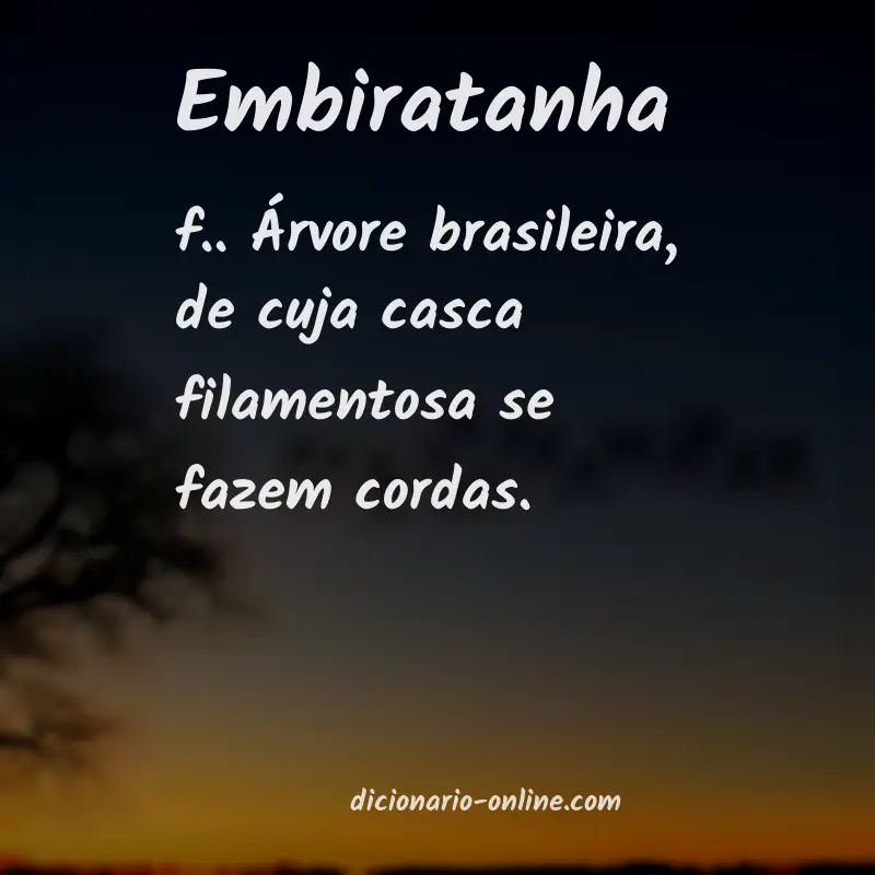 Significado de embiratanha
