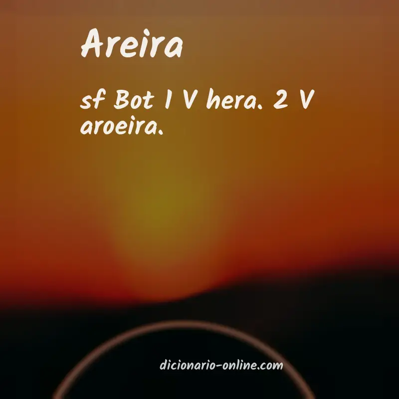 Significado de areira
