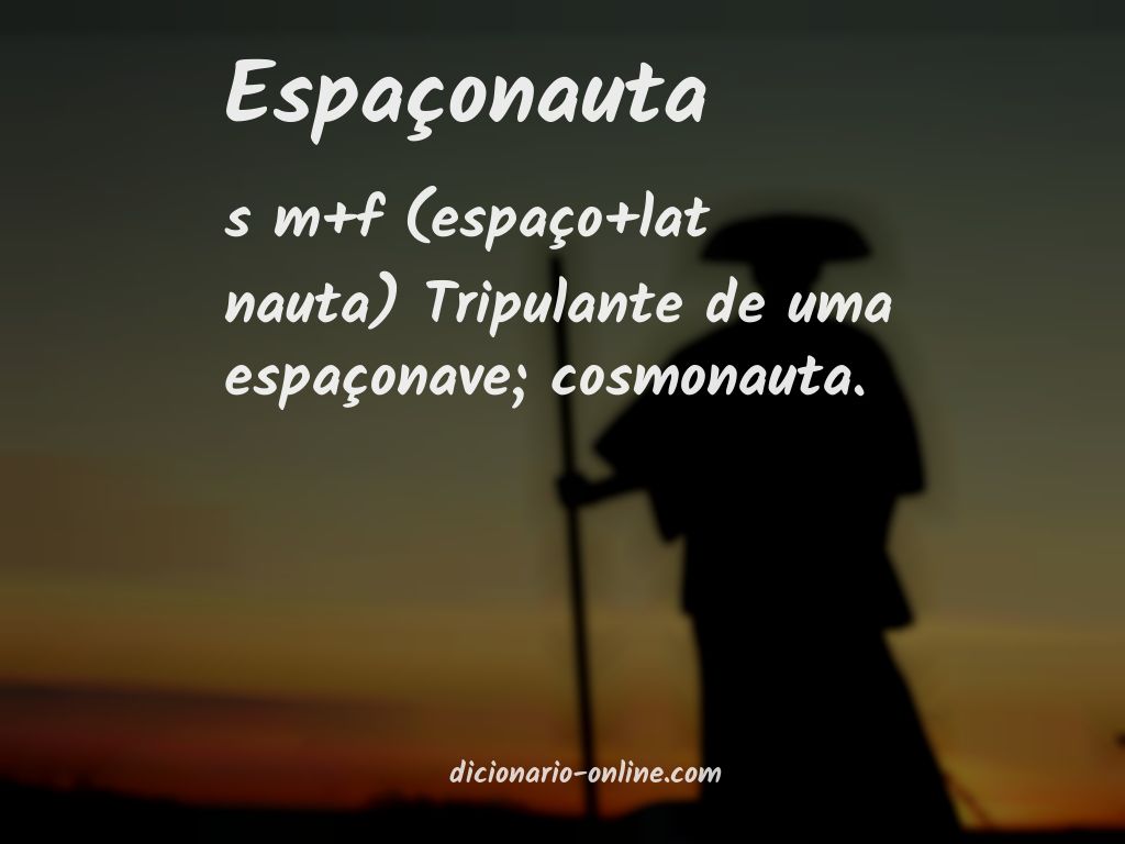 Significado de espaçonauta