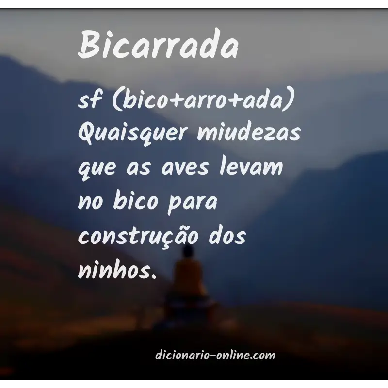 Significado de bicarrada