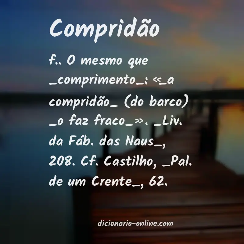 Significado de compridão