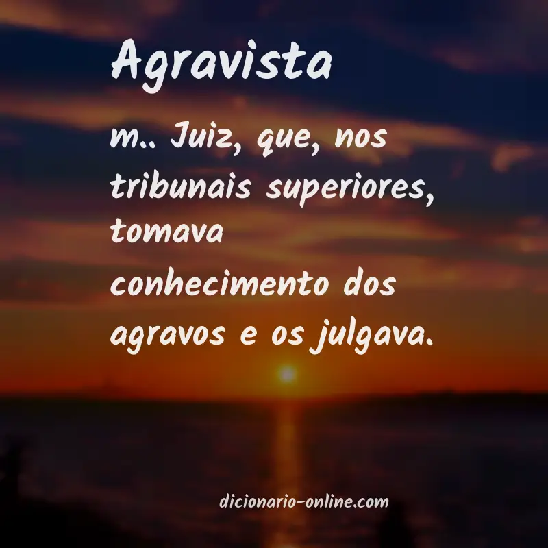 Significado de agravista