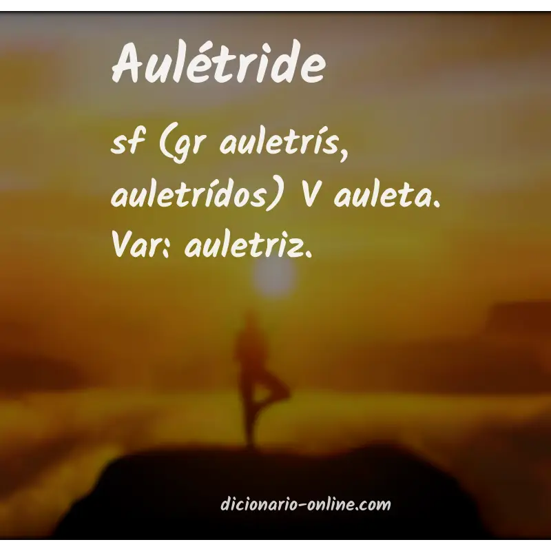Significado de aulétride