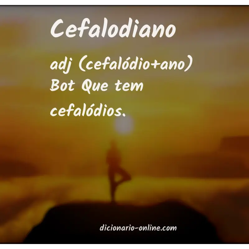 Significado de cefalodiano