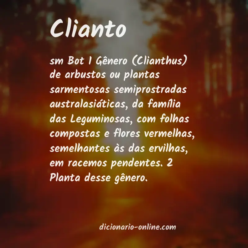 Significado de clianto