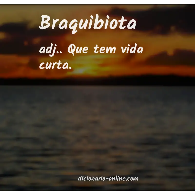 Significado de braquibiota