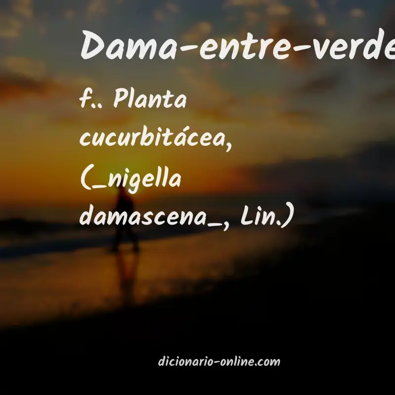 Significado de dama-entre-verdes