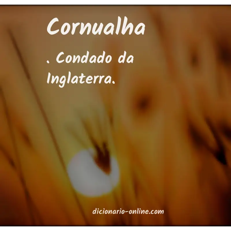 Significado de cornualha