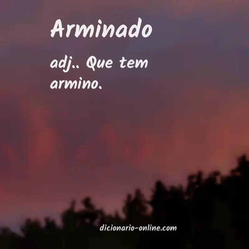 Significado de arminado