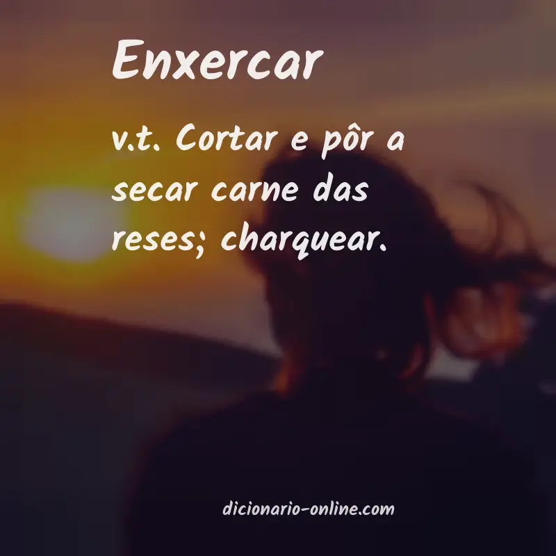 Significado de enxercar