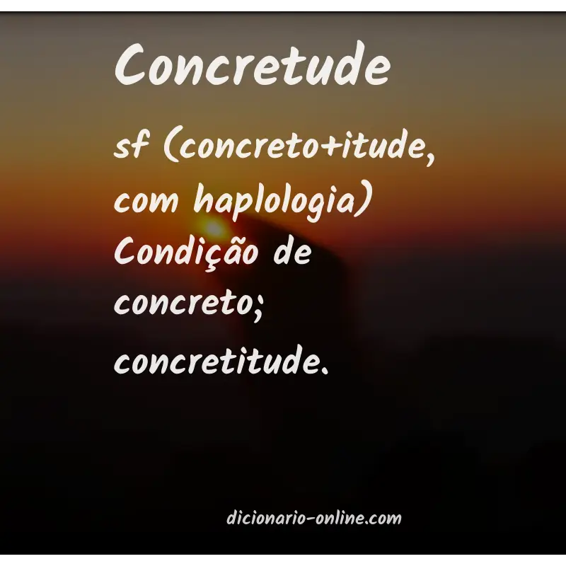 Significado de concretude