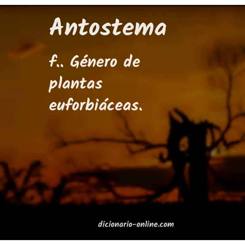 Significado de antostema