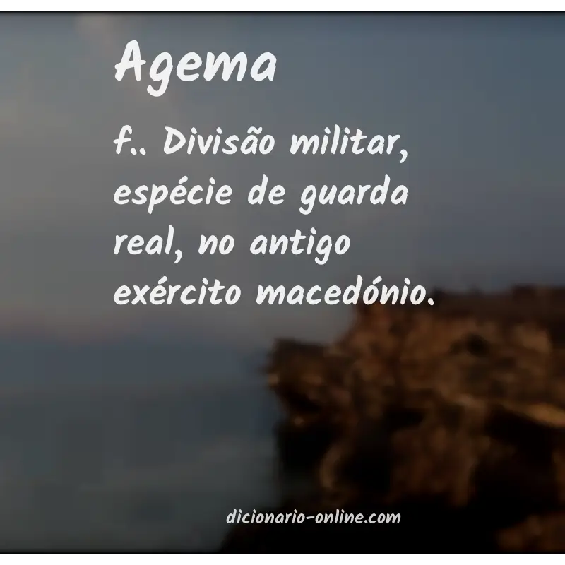 Significado de agema