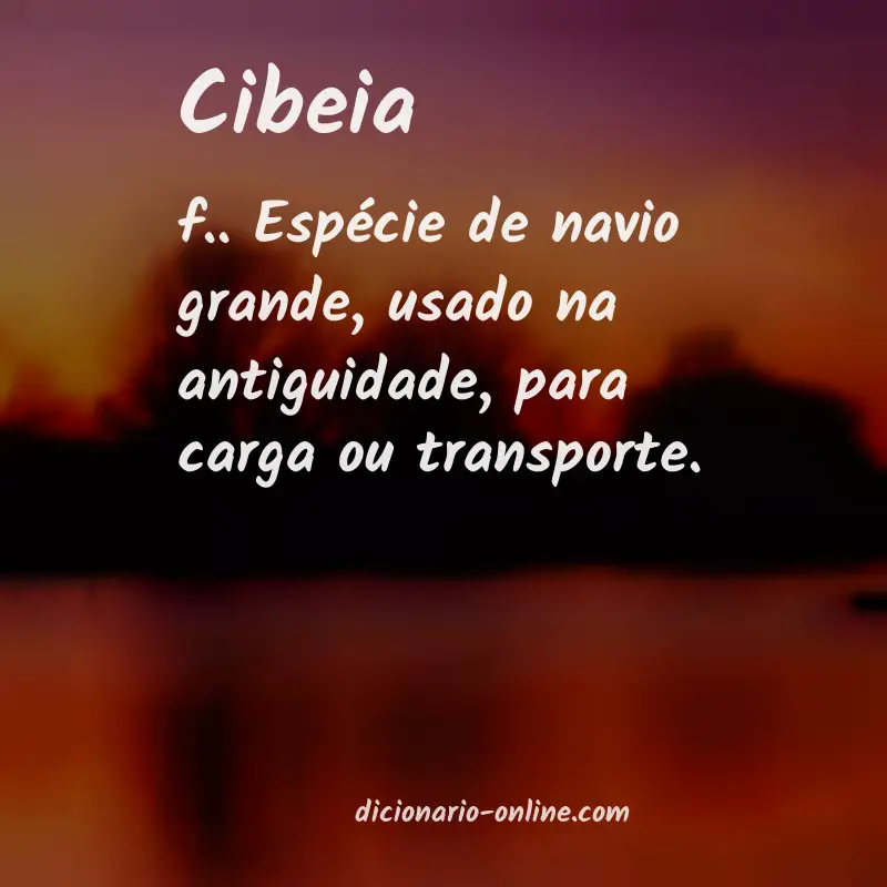 Significado de cibeia