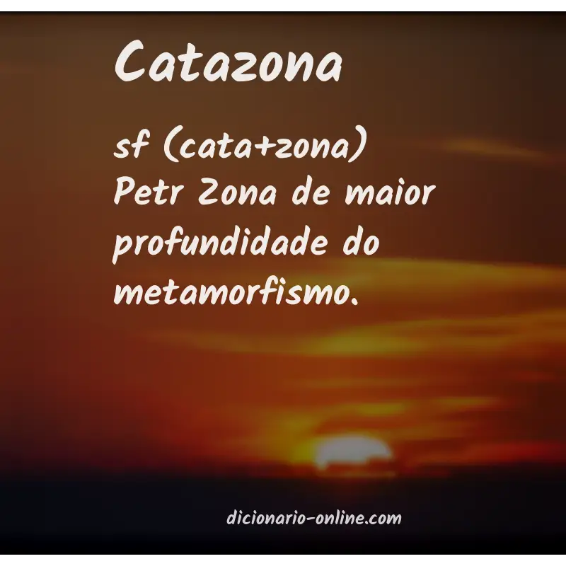 Significado de catazona