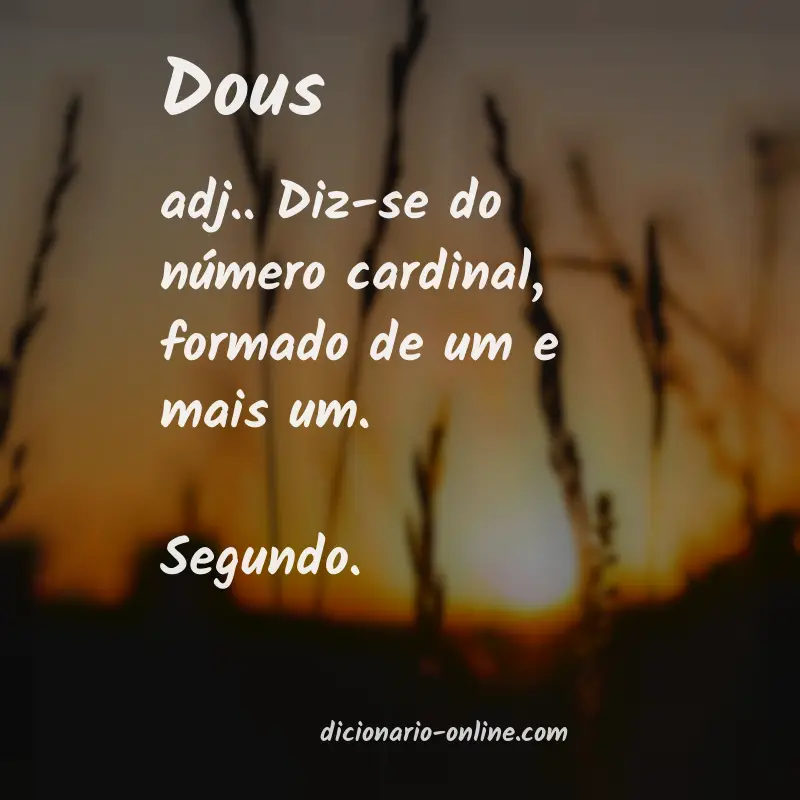 Significado de dous
