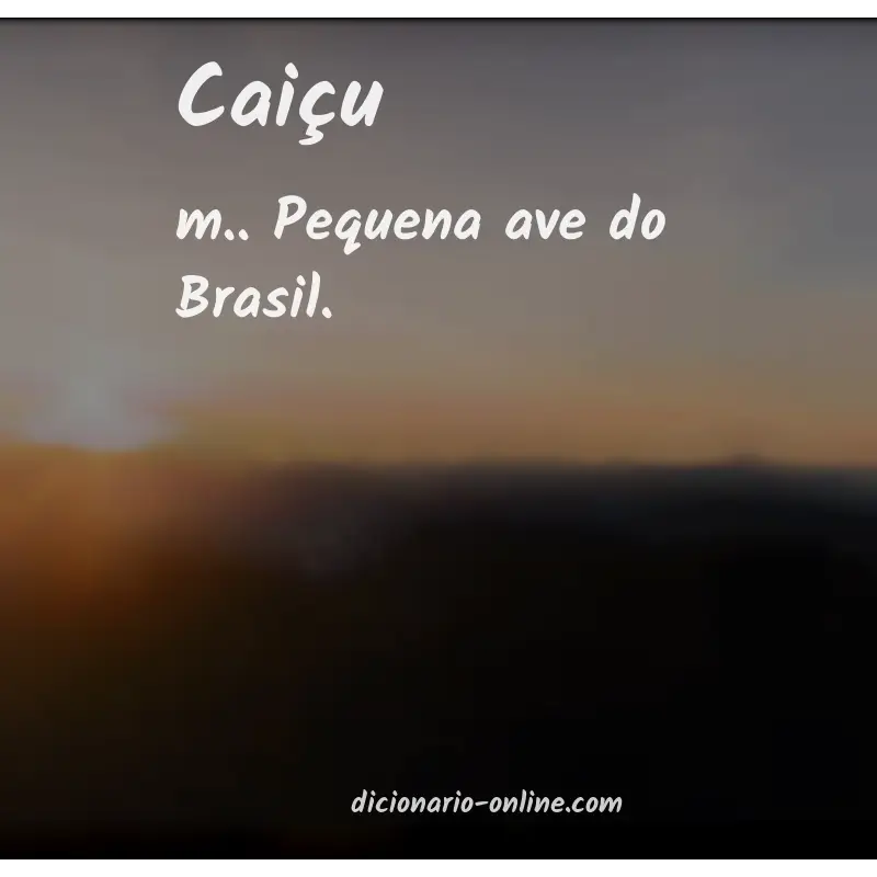 Significado de caiçu