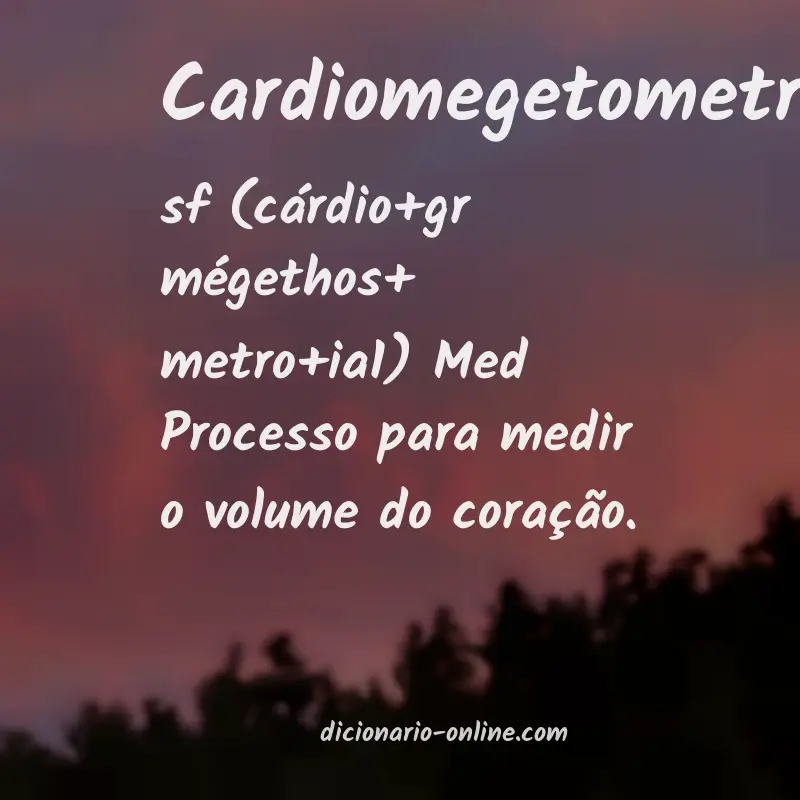 Significado de cardiomegetometria
