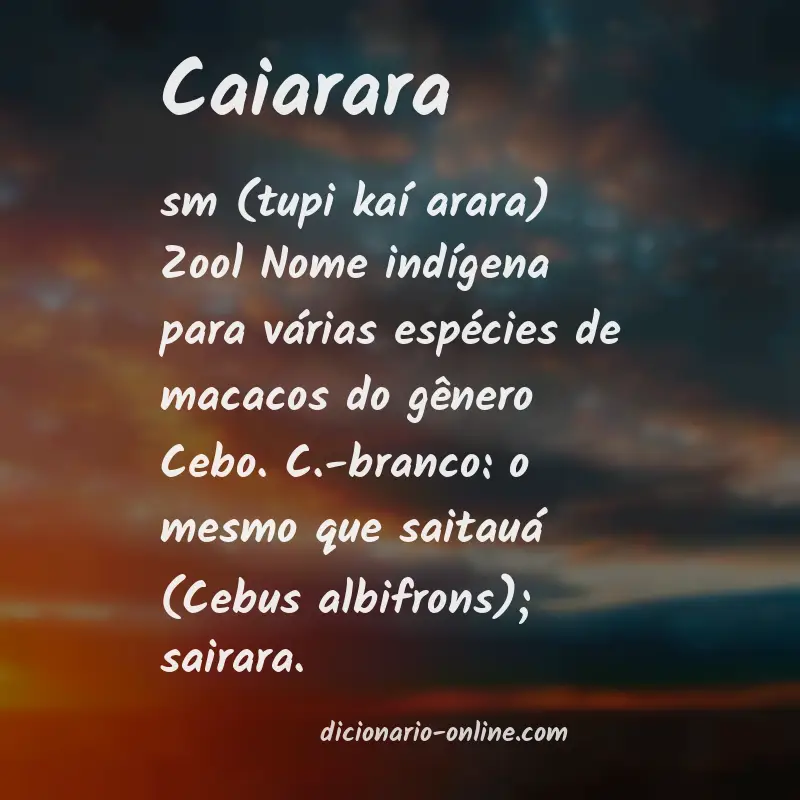 Significado de caiarara