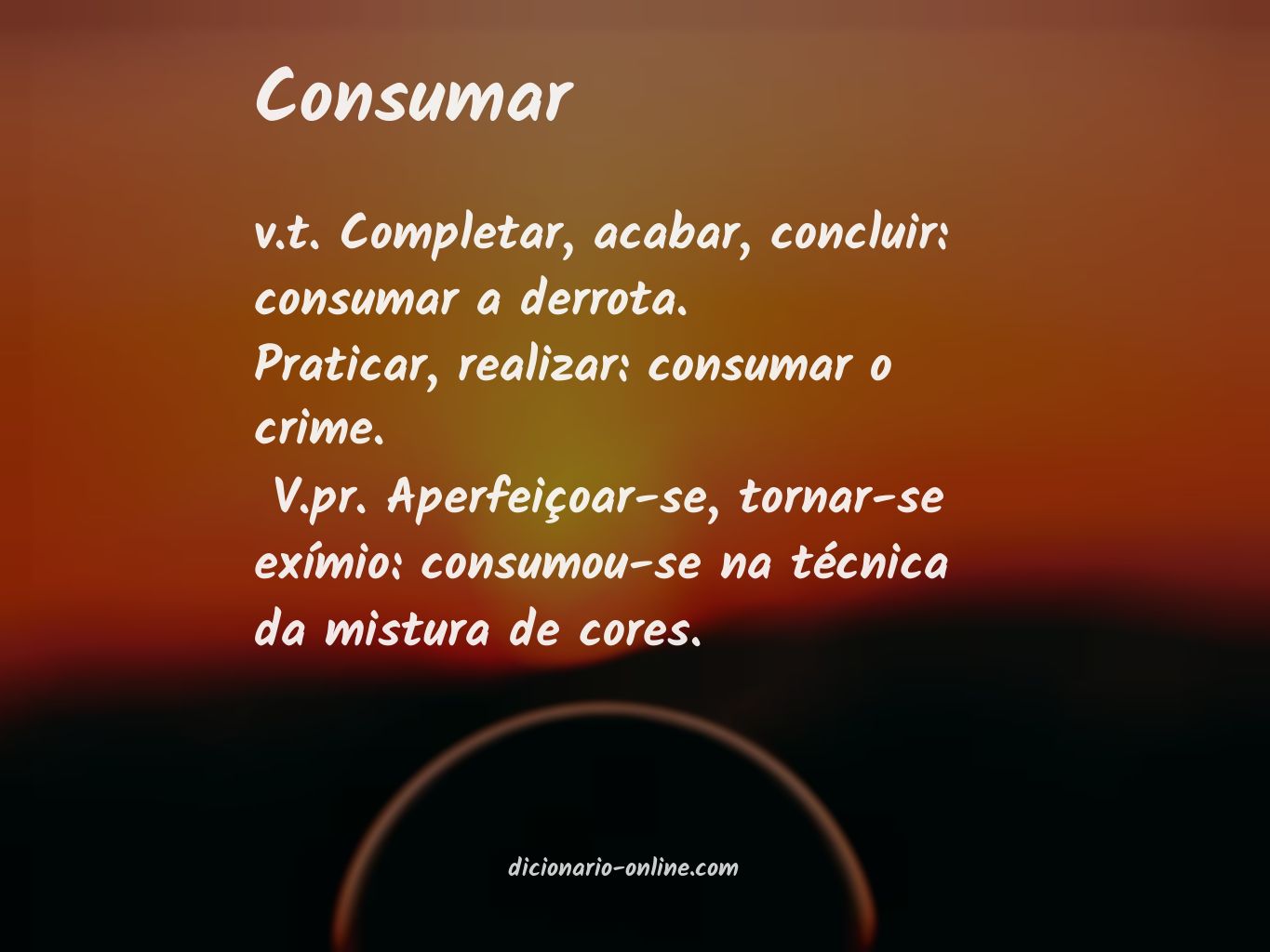 Significado de consumar
