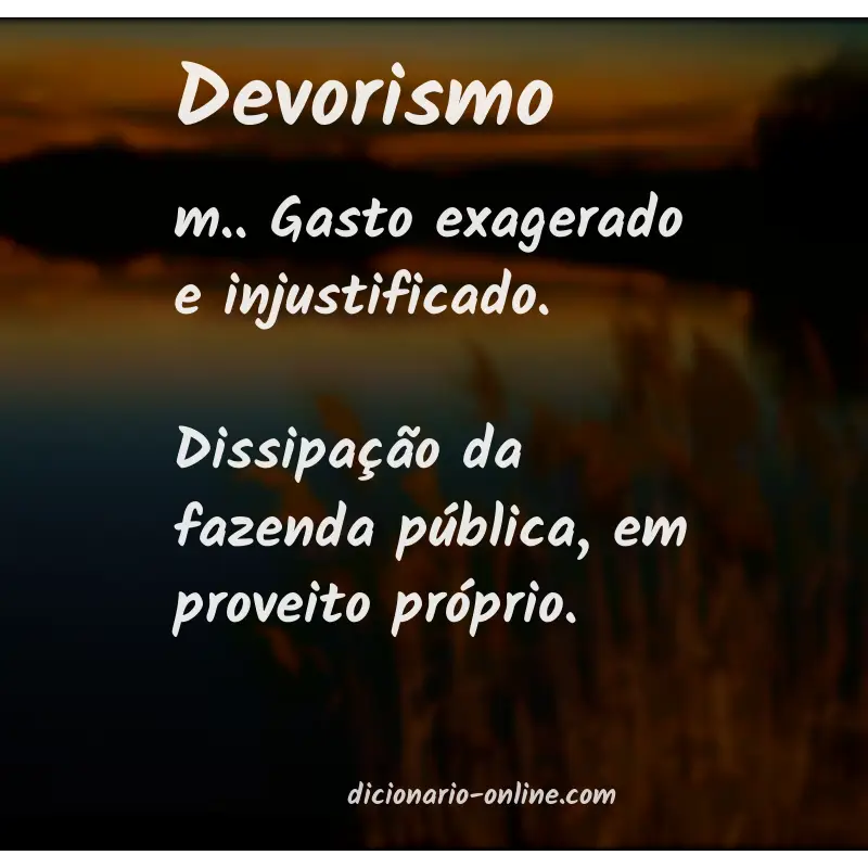 Significado de devorismo