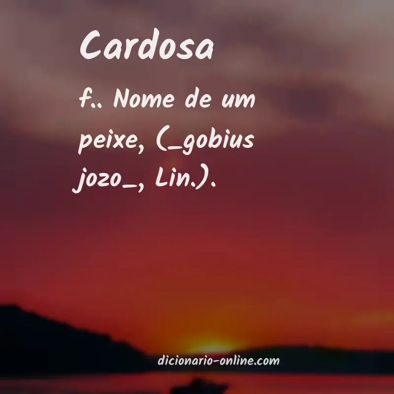 Significado de cardosa