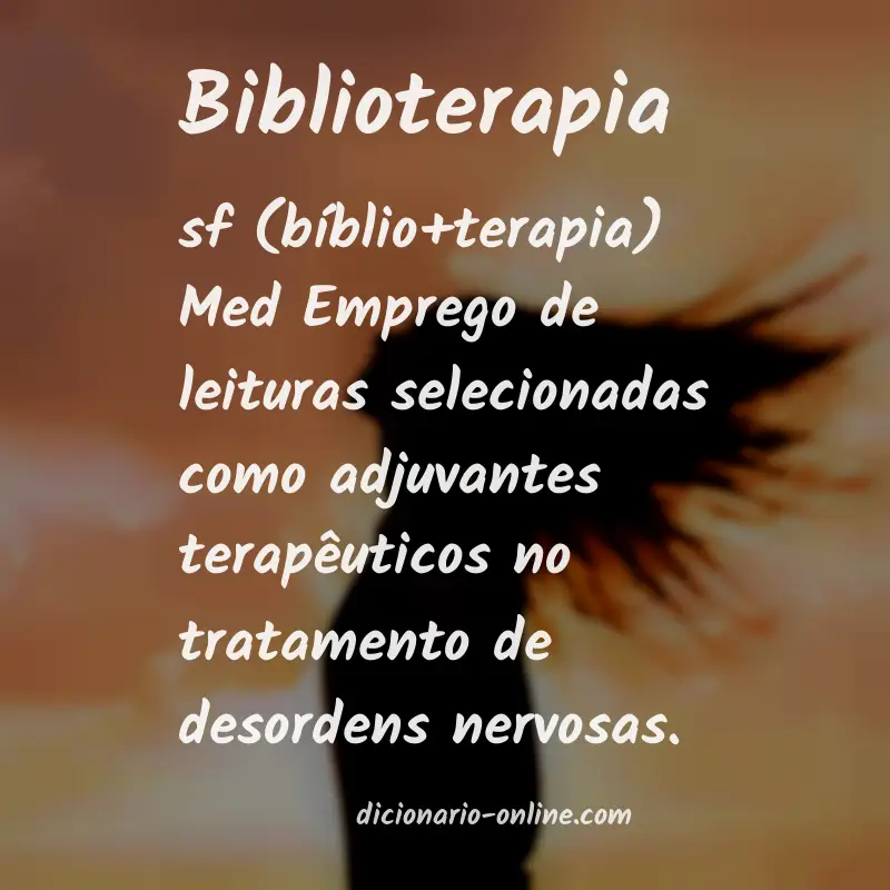 Significado de biblioterapia