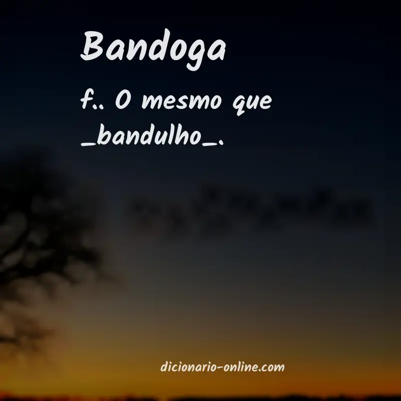 Significado de bandoga
