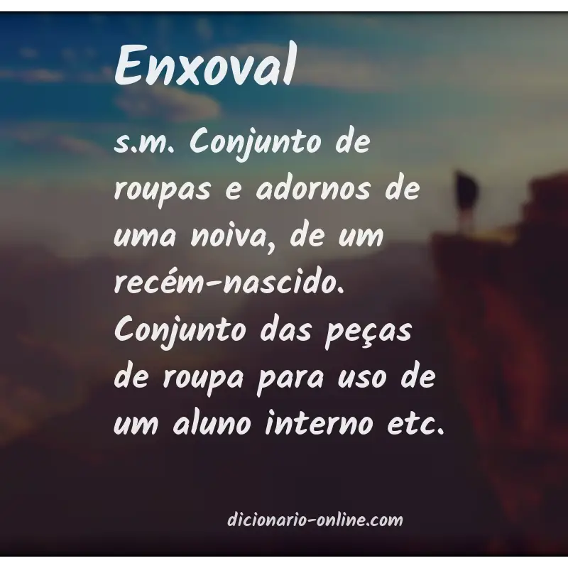 Significado de enxoval
