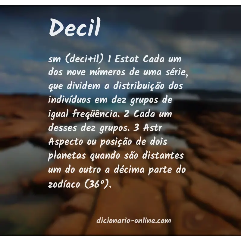 Significado de decil