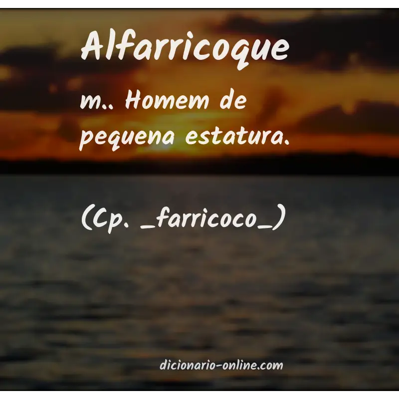Significado de alfarricoque