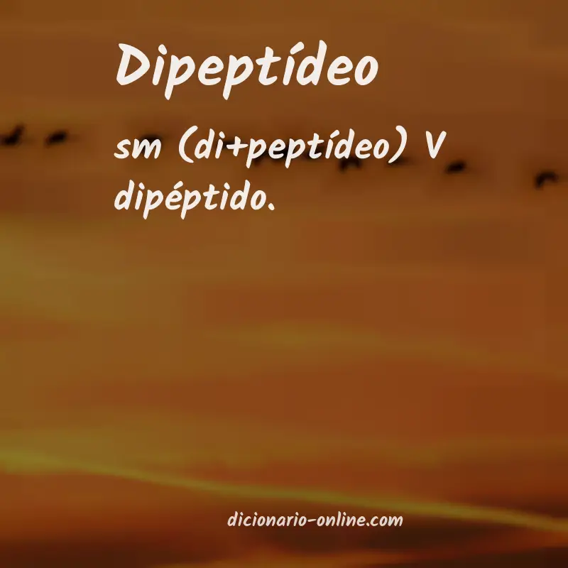 Significado de dipeptídeo