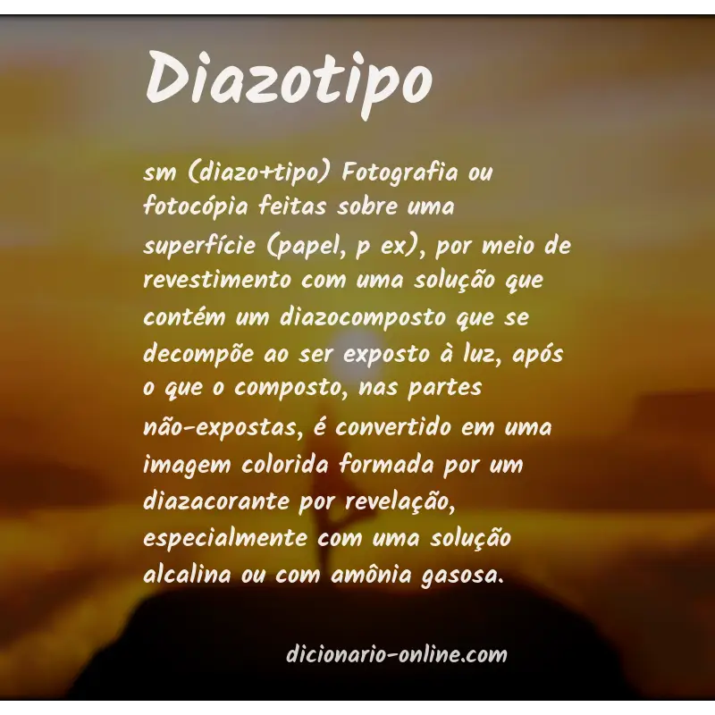 Significado de diazotipo