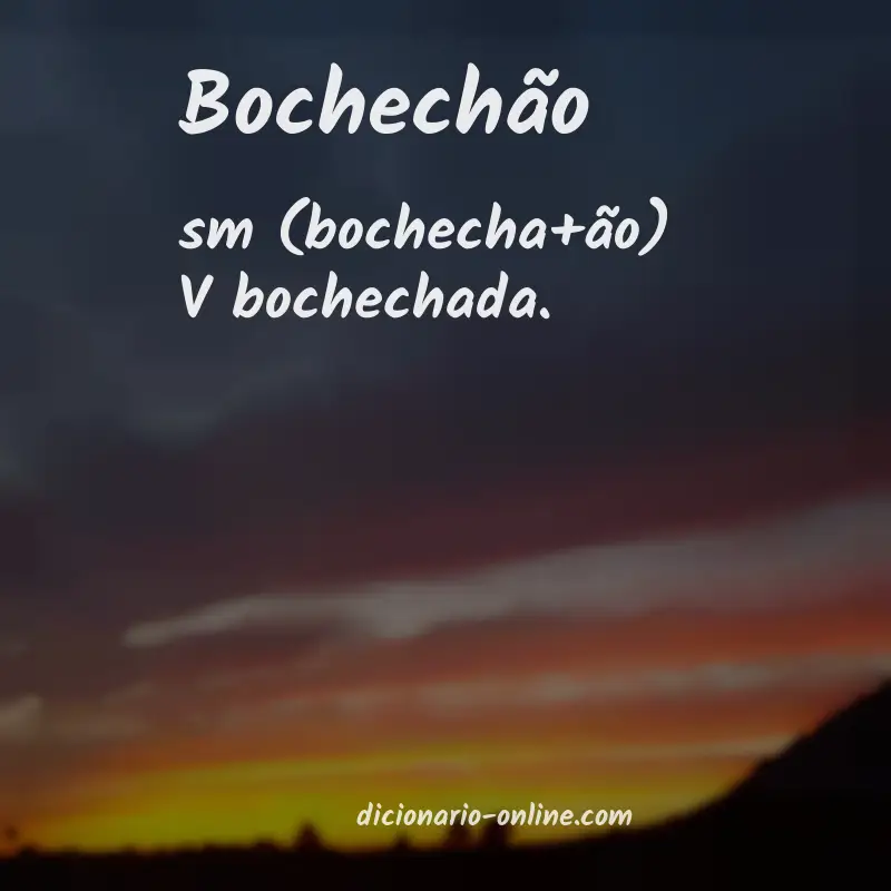 Significado de bochechão