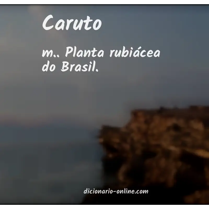 Significado de caruto