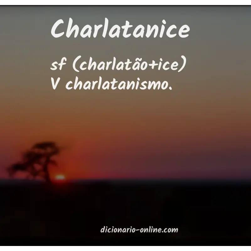 Significado de charlatanice